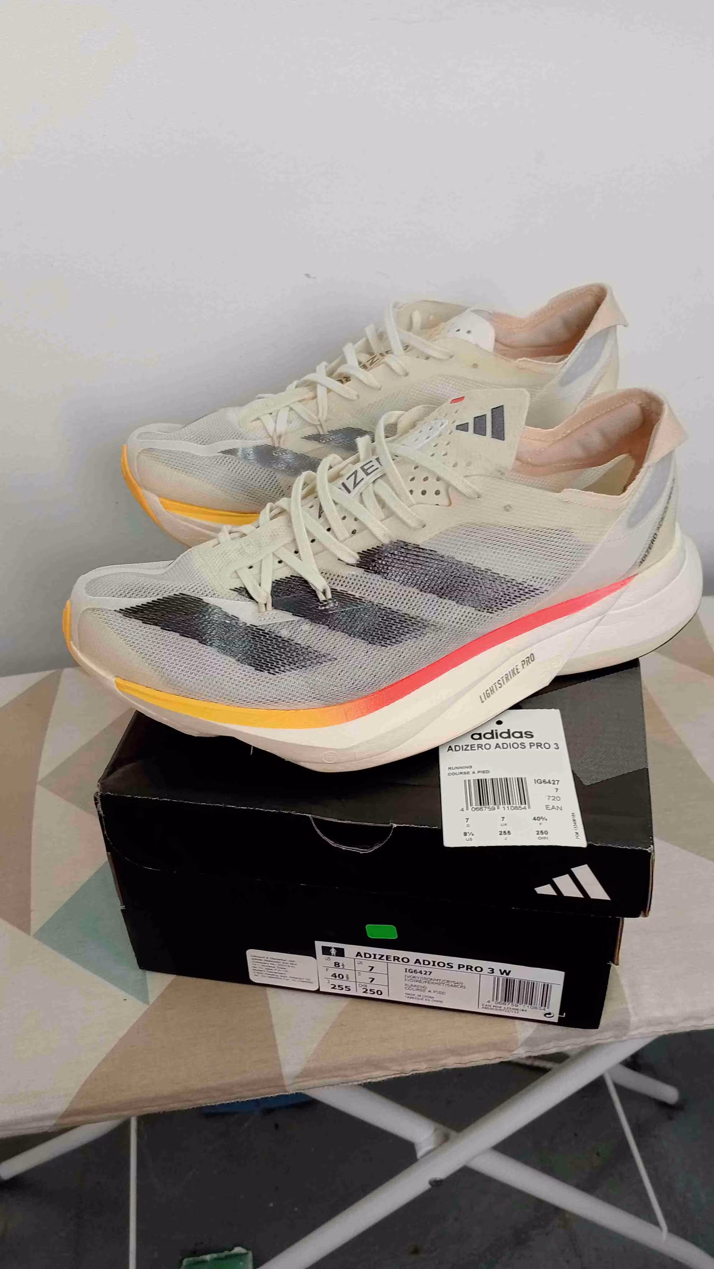 adidas Adizero Adios Pro 3 'Ivory Pack' IG6442 adidas Adizero Adios Pro 3 'Ivory Pack' IG6442